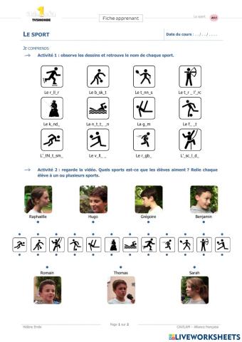 Les sports au collège