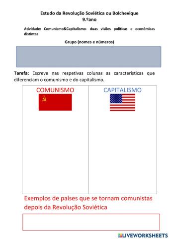 Capitalismo e Comunismo