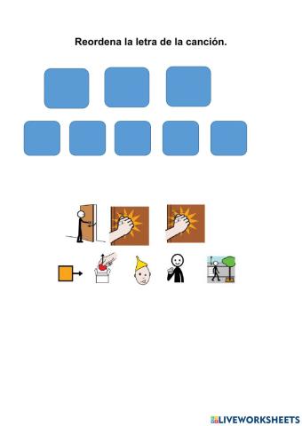 Reoordena la frase de la cancion