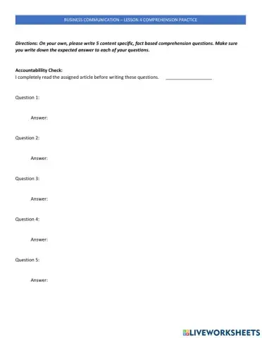 BC Lesson 04 Reading Comprehension