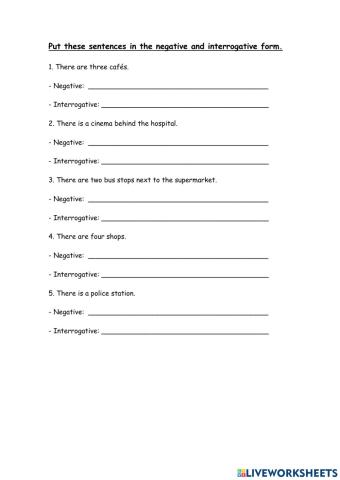 There is - there are: sentences