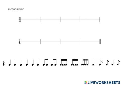 Dictat rítmic (4art, 2)