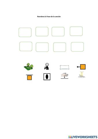 Reordena la frase de la cancion estrofa 1-2