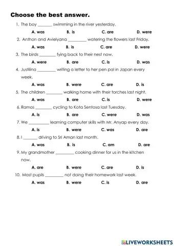 Year 5 Grammar exe 02 March 2021