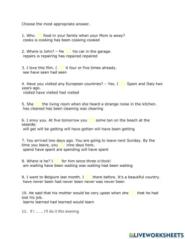 Test B2 Conditionals,relative clauses, mixed tenses, cooperatives and superlatives, something, anything, nothing