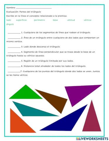 Partes de un triángulo