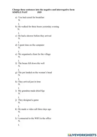 Negative and Interrogative