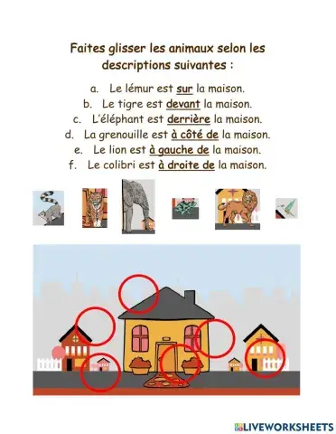 Les prépositions de lieu