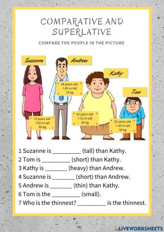 A1 Comparative and Superlative