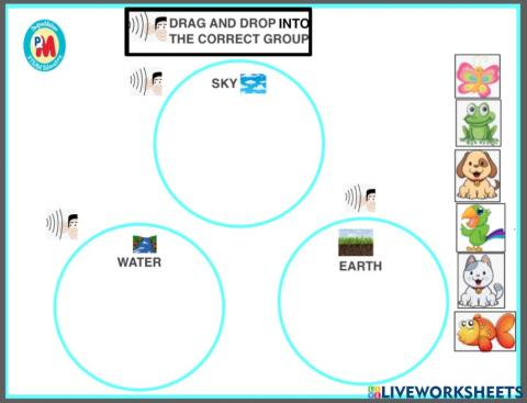 drag and drop dentro fuera