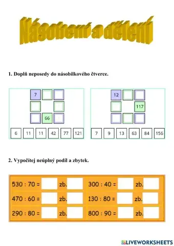 Násobení a dělení