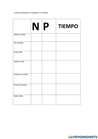 Ficha verbos simples y compuestos