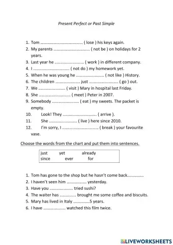 Present Perfect and Past Simple