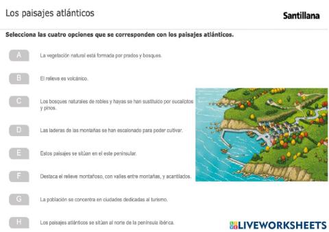 Los paisajes atlánticos