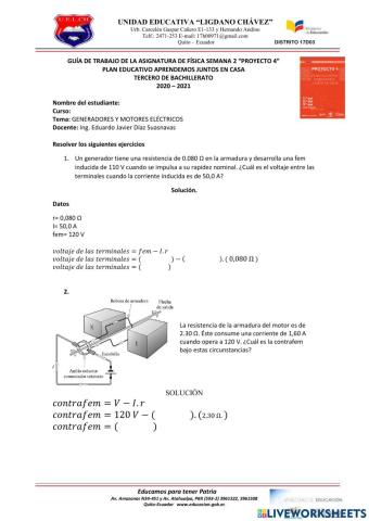 Generadores y motores eléctricos