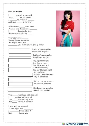 Call my maybe - Simple Past