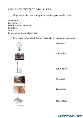 Repaso electricidad
