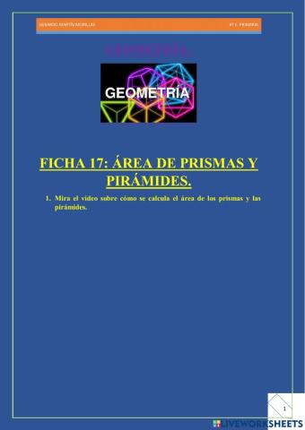 Geometría. Ficha 17.