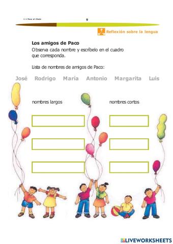 Ejercicios Paco el chato