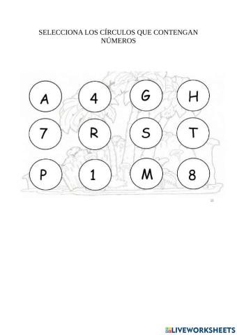 Diferenciar numeros y letras