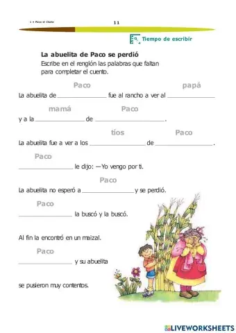 Ejercicios Paco el chato