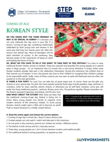 Coming of age Korean Style