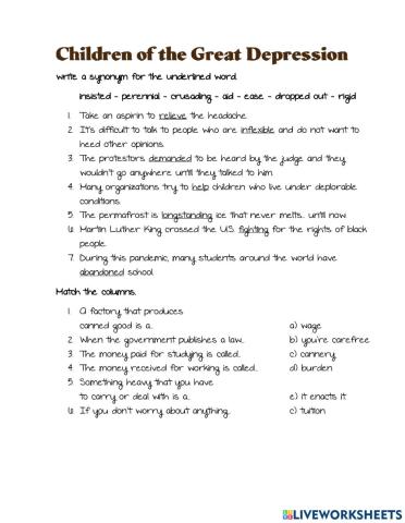 Vocabulary Lesson 15