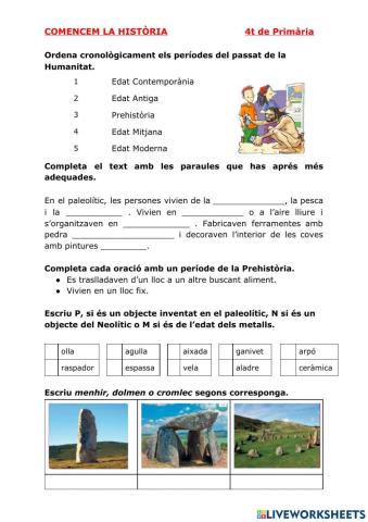 Comencem la Història