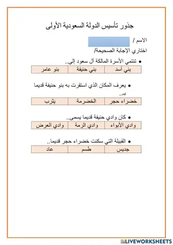 جذور تأسيس الدولة السعودية