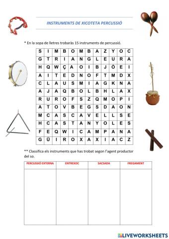 Instruments de xicoteta percussió