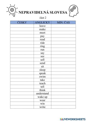 Irregular Verbs - part 2