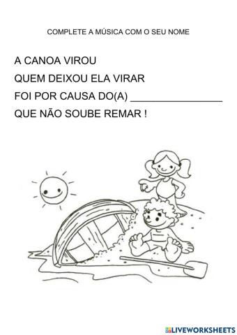 Música A canoa virou