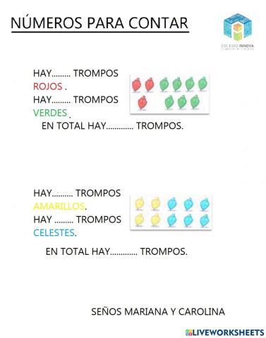 Contamos números del 1 al 10