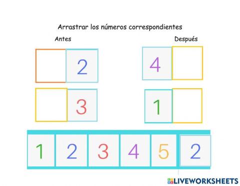 Numeros antes y depués