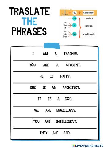 Verb be translations