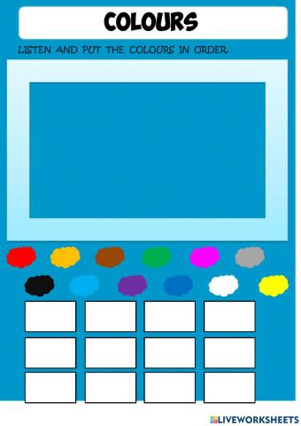 COLOURS AND NUMBERS 1 TO 10