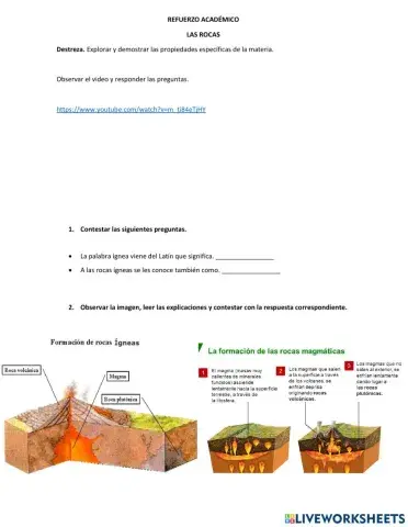 Formación de las rocas