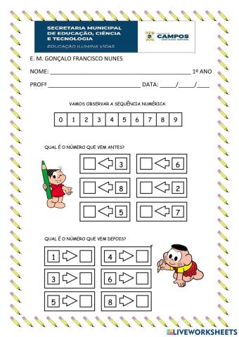 Antecessor e sucessor