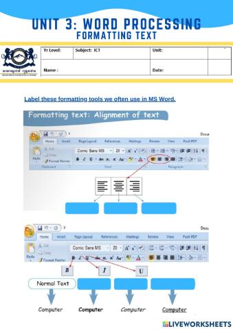 Quiz: Formatting Text