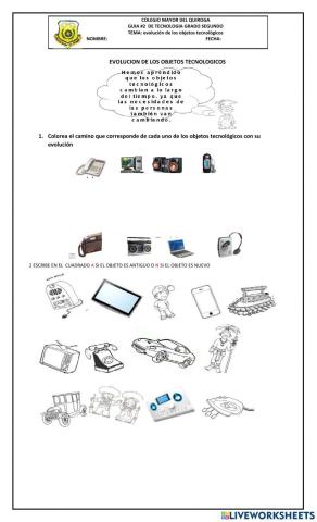 evolución de lo objetos tecnológicos 