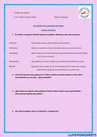 El asesinato de la profesora de lengua