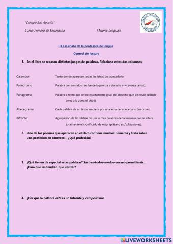 El asesinato de la profesora de lengua