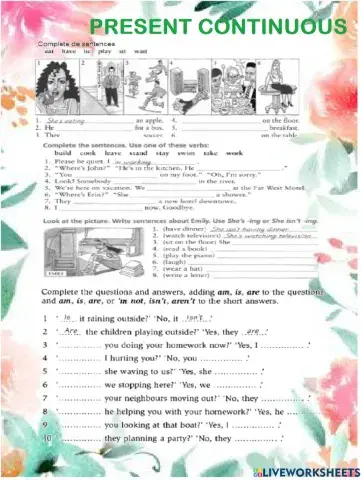 Present continuous 3