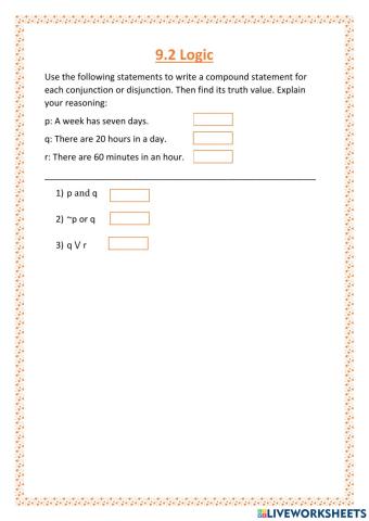 9.2 Logic