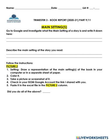 Book Report part 9 of 11