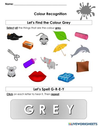 Colour Recognition- Grey