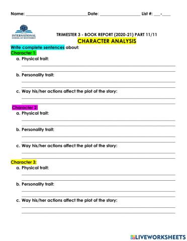 Book Report part 11 of 11