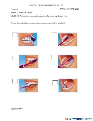 Cara menggosok gigi yang betul