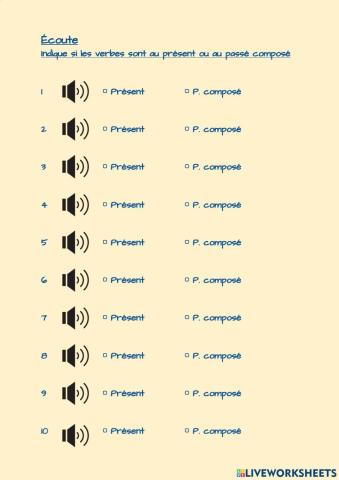Présent ou passé composé ?