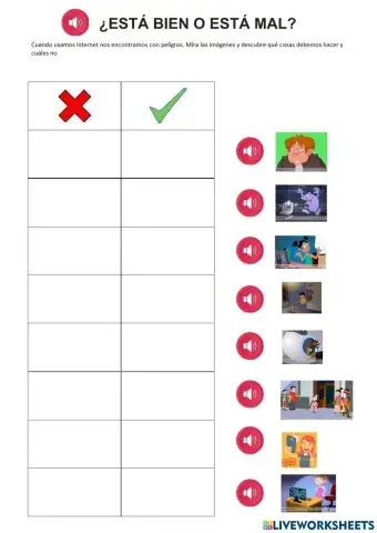 ¿esta bien o está mal?